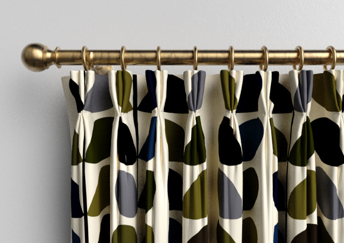Orla Kiely Multi Stem, Moss - Made to Measure Curtains - Image 11